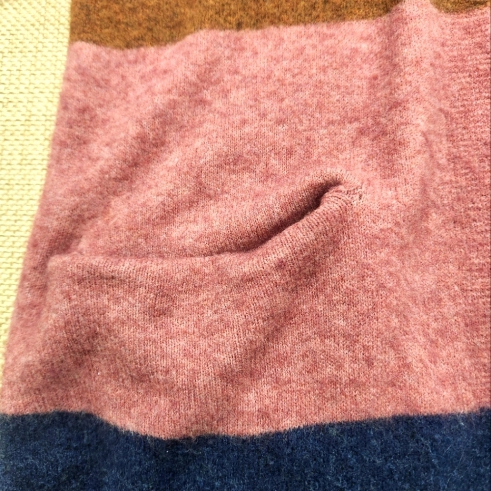 Madewell Cardigan Womens Sz S Colorblock Oversized Alpaca Wool Blend - Picture 7 of 8